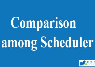 Comparison among Scheduler || Process and Thread Management || Bcis Notes