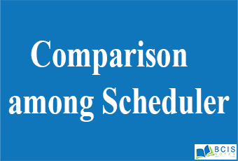 Comparison among Scheduler || Process and Thread Management || Bcis Notes