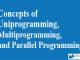 Concepts of Uniprogramming, Multiprogramming, and Parallel Programming || Operating System || Bcis Notes