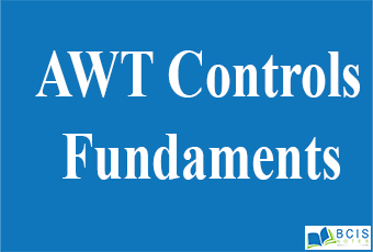 AWT Control Fundaments || Using AWT controls || Bcis Notes