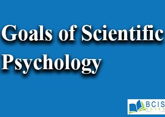Goals Of Scientific Psychology || Introduction to Psychology || Bcis Notes