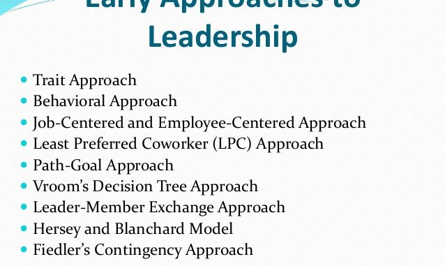 leadership approaches