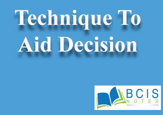 Technique To Aid Decision Making || Managerial Decision Making || Bcis Notes
