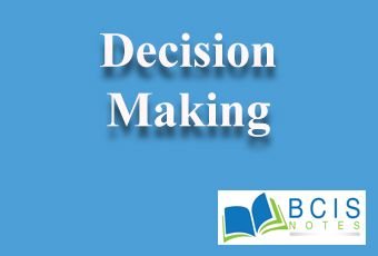 Decision Making || Managerial Decission Making || Bcis Notes