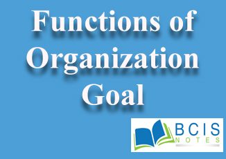 Functions of Organizational Goals || Planning and Decision Making || Bcis Notes
