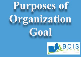 Purposes of Organizational Goals || Planning and Decision Making || Bcis Notes