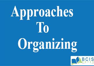 Approaches To Organizing
