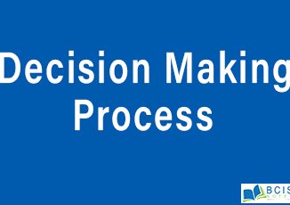 Decision Making Process || Managerial Decision Making || Bcis Note