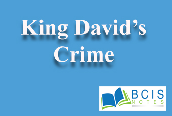 Four Levels of King David's Crime || Ancient Tales || Bcis Notes