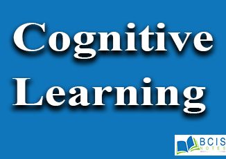 Cognitive Learning || Learning and Memory || Bcis Notes