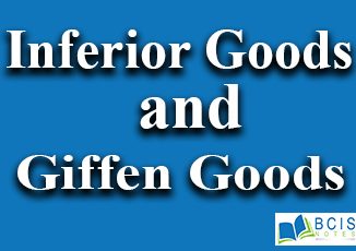 Inferior Goods and Giffen Goods || Theory of Consumer Behavior || Bcis Notes