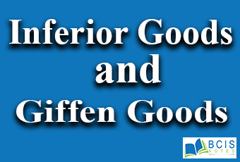Inferior Goods and Giffen Goods || Theory of Consumer Behavior || Bcis Notes