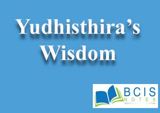 Four Levels of Yudhistira's Wisdom || Ancient tales || Bcis Notes