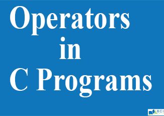 Operator, Header File || Introduction to C || Bcis Notes