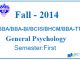 Pokhara University || Fall,2014 || General Psychology || BBA/BI/BCIS/BHM