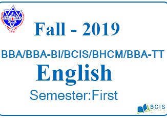 Pokhara University || Fall,2019 || English || BBA/BBA-BI/BCIS/BHCM