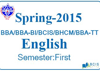 Pokhara University || Spring,2015 || English || BBA/BBA-BI/BCIS/BHCM