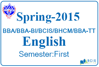 Pokhara University || Spring,2015 || English || BBA/BBA-BI/BCIS/BHCM