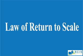 Law of Return to Scale