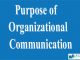 Purpose of Organizational Communication