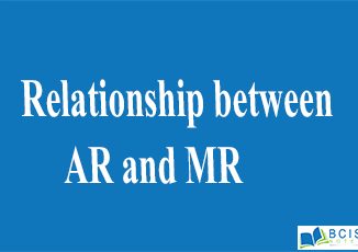 Relationship between AR and MR