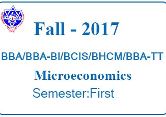 Pokhara University || Fall 2017 || Introductory Microeconomics