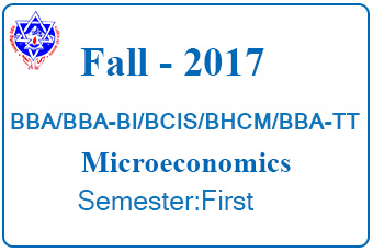 Pokhara University || Fall 2017 || Introductory Microeconomics