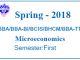 Introductory Microeconomics Spring 2018