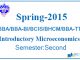 Introductory Microeconomics spring 2015