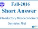 Very Short Questions Fall 2016