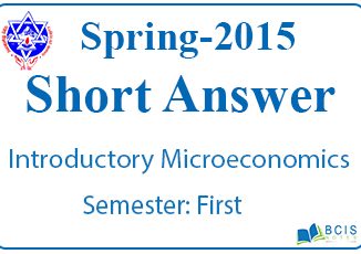 Very Short Questions Spring 2015