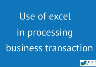 Use of excel in processing business transaction || Processing and Recording Business Transactions