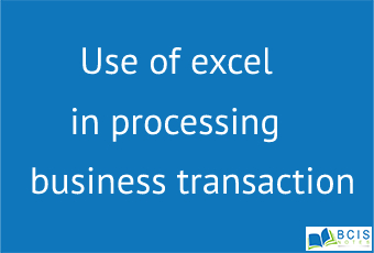 Use of excel in processing business transaction || Processing and Recording Business Transactions