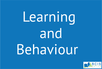 Learning and Behavior