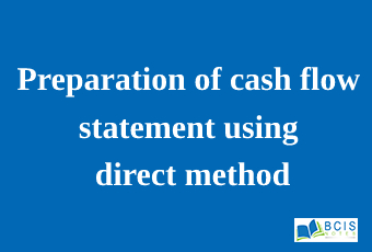 Preparation of cash flow statement using direct method || Preparation of Financial Statements