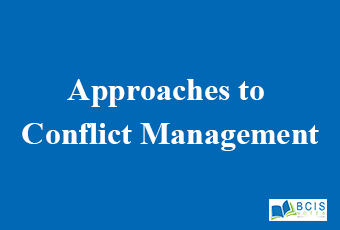 Approaches to Conflict Management