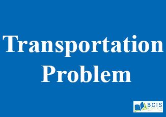 Transportation Problem, Data Analysis and Modeling || Bcis Notes
