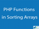 PHP Functions in Sorting Arrays || Server Side Scripting || BCIS Notes