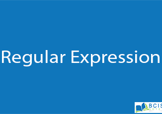 Regular Expression || Server Side Scripting || BCIS Notes