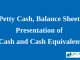 Petty Cash, Balance Sheet Presentation of Cash and Cash Equivalent || Accounting for Cash and Cash Equivalents