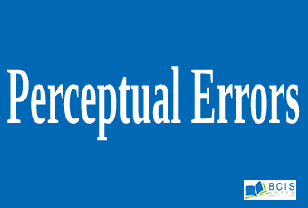 Perceptual errors