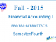 Financial Accounting I || Fall, 2015 || Pokhara University || BBA/BBA-BI/BBA-TT