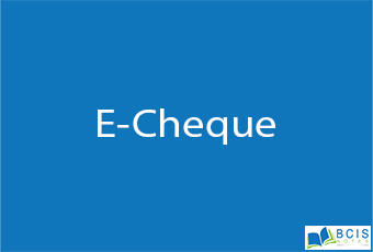 E-Cheque || Electronic Payment || BCIS Notes