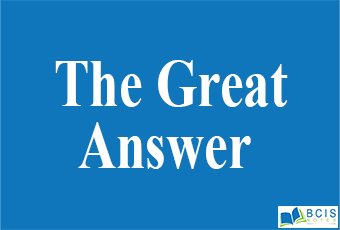 Four Levels of The Great Answer || Life and Death || Bcis Notes