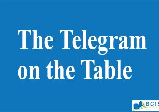 Four Levels of The Telegram On the Table || Love ||Bcis Notes