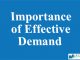 Importance of Effective Demand || Principle of Effective Demand || Bcis Notes