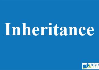 Inheritance || Inheritance, Interfaces and Packages || Bcis Notes