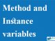 Method and Instance Variables || Classes and Objects || Bcis Notes