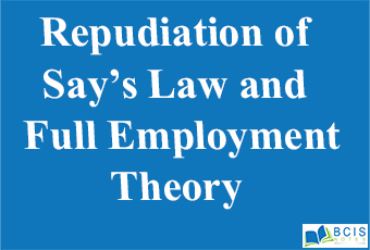 Repudiation of Say's Law and Full Employment Theory || Principle of Effective Demand || Bcis Notes