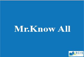 Mr.Know All